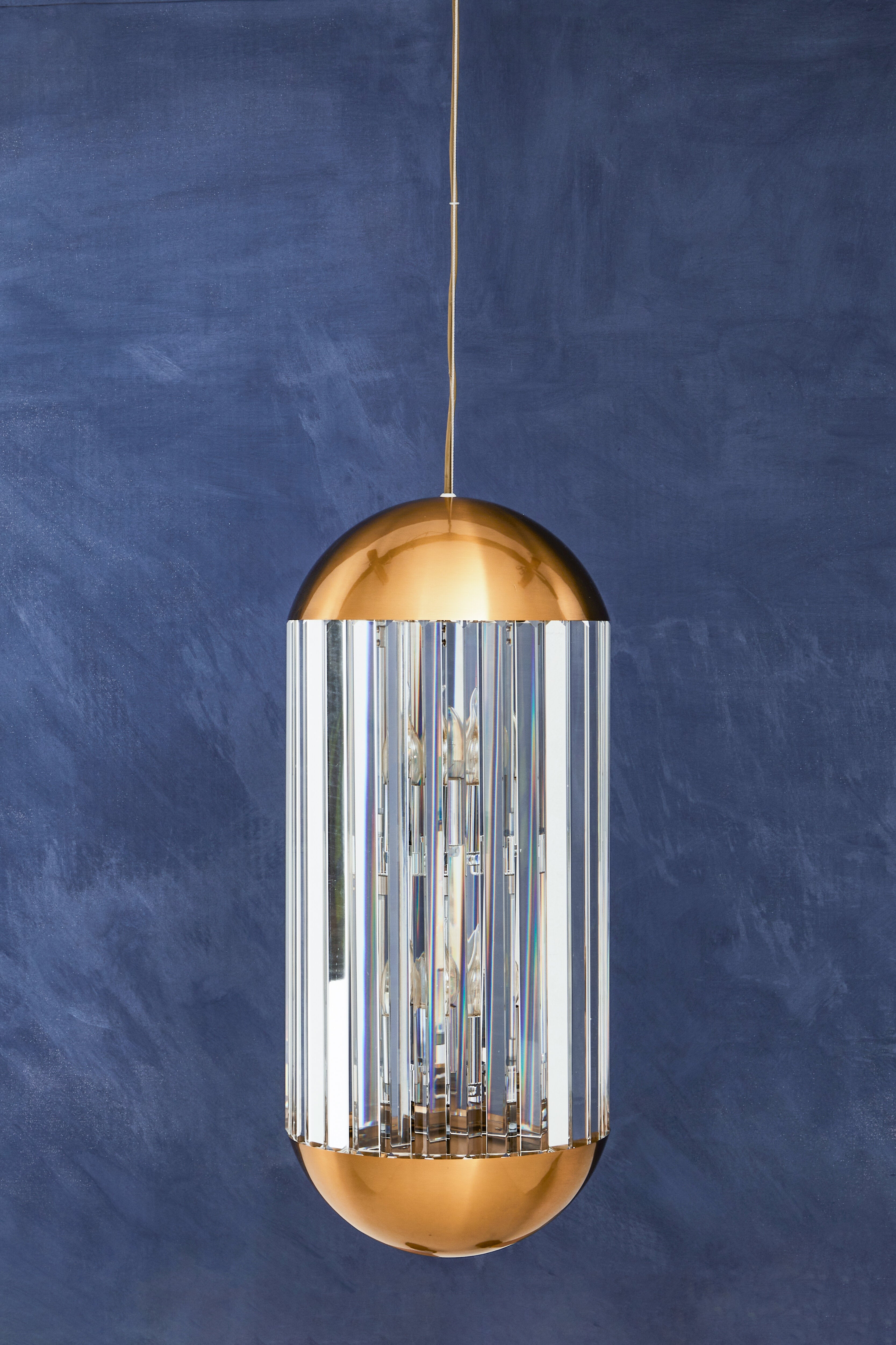 Candace Townhouse Bronze Finish 6 Bulb Pendant Light